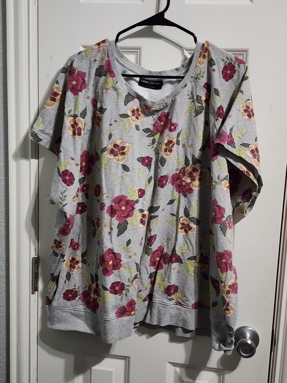 Lane Bryant Gray Knit Crewneck Pullover